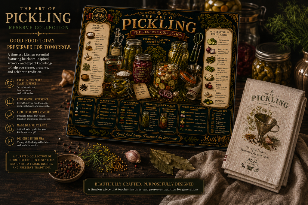 The Art of Preserves | Tempered Glass Cutting Board