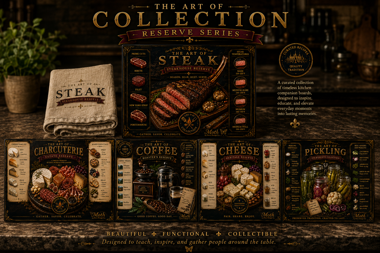 The Art of Steak | Tempered Glass Cutting Board
